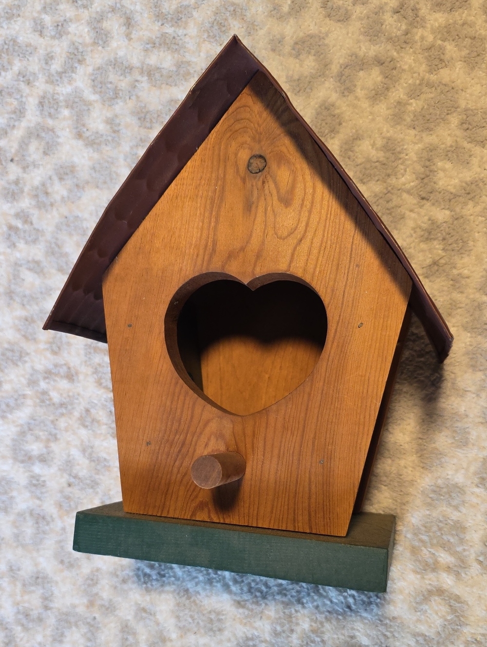 Vintage Homco Rustic Wooden Birdhouse Decor